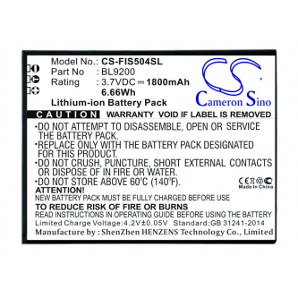 Fly Cirrus 2 / BL9200 1800 mAh Li-Ion 3,7 V (Cameron Sino)