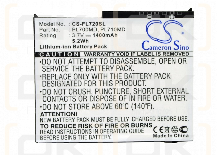 Bateria zamienna do Fujitsu Loox 728 / PL700MD 1400 mAh Li-ion 3.7 V (Cameron Sino)