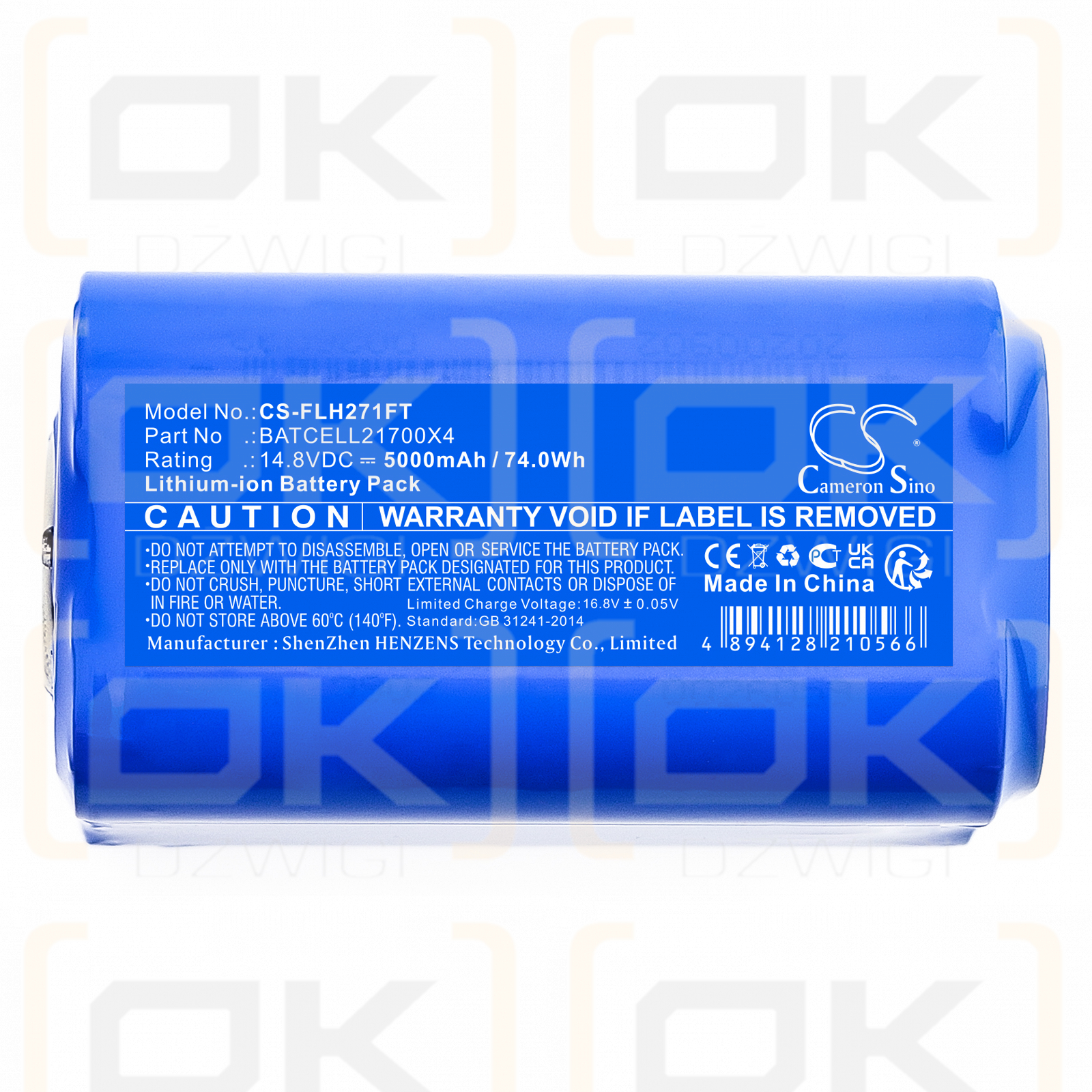 Bigblue CB10000P / BATCELL21700X4 5000mAh Li-ion 14.8V (Cameron Sino)