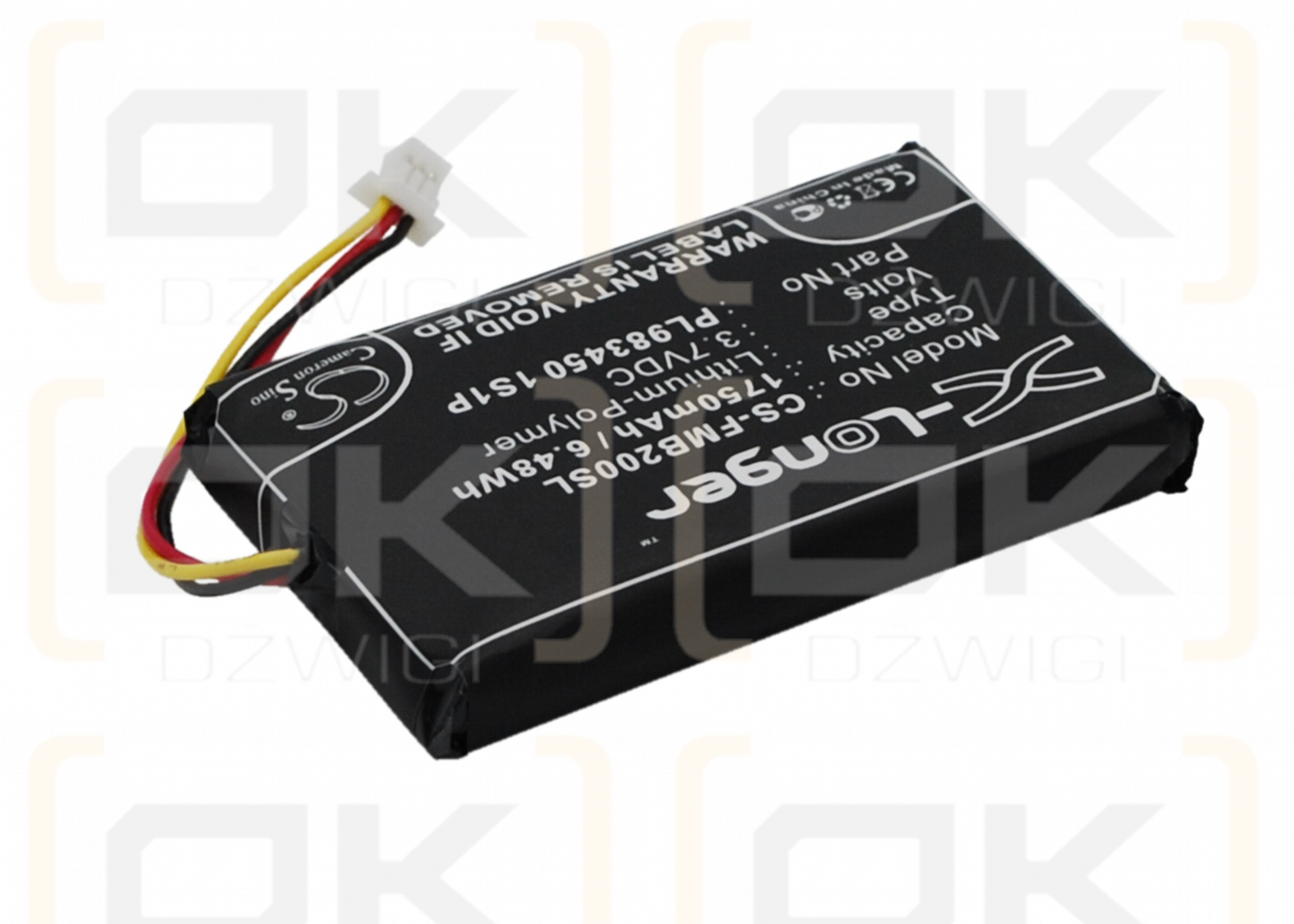 Falcom Mambo 2 / PL983450 1S1P 1750 mAh Li-Polymer 3,7 V (Cameron Sino)