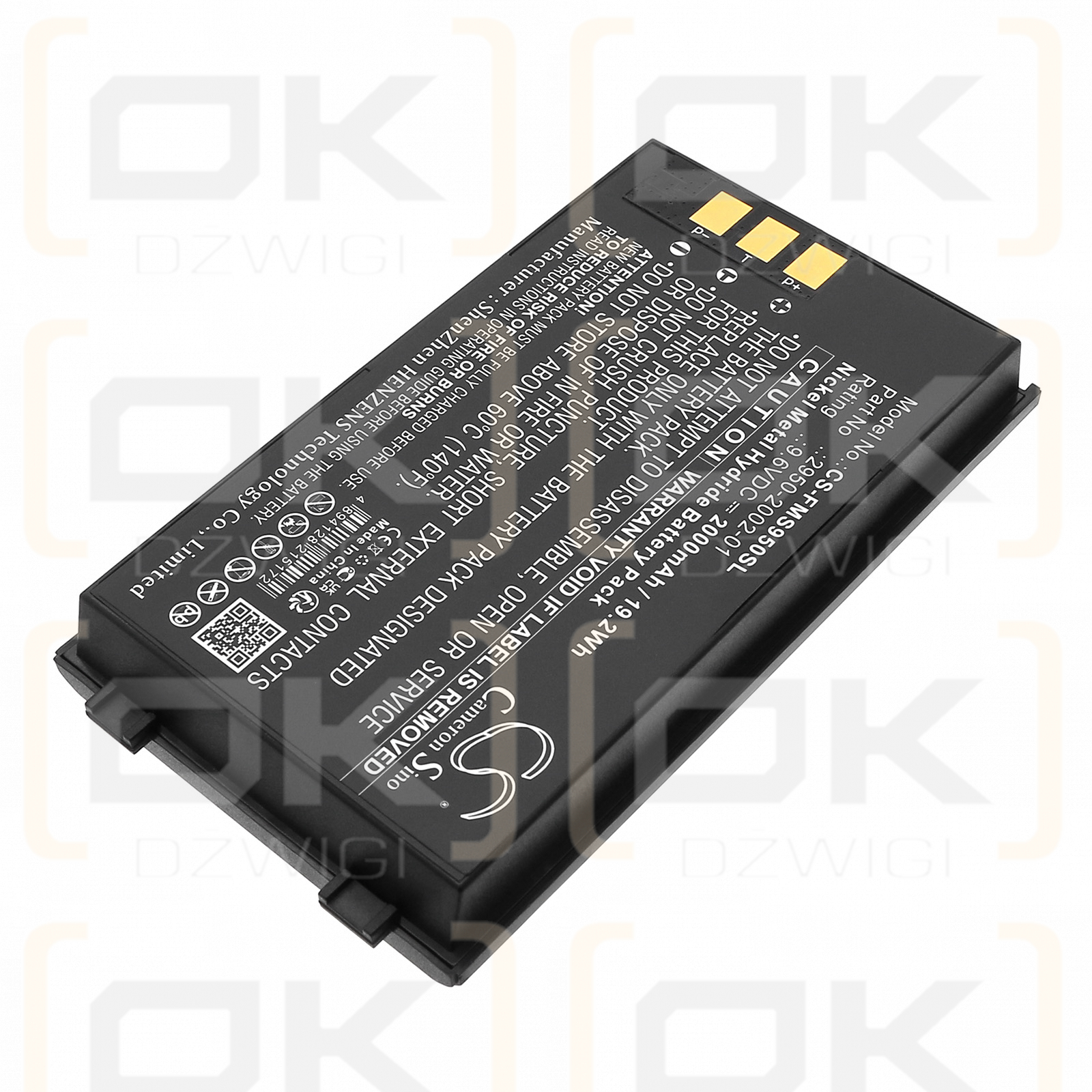 Fluke OptiView OPV / 2950-2002-01 2000mAh Ni-MH 9.6V (Cameron Sino)