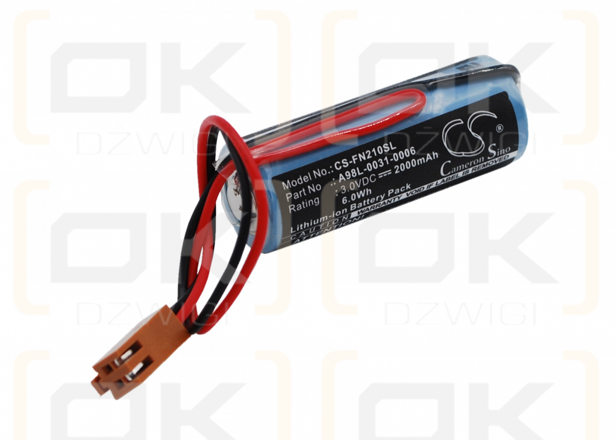 Martillo Cutler / 44A724534-001 2000mAh Li-MnO2 3.0V (Cameron Sino)