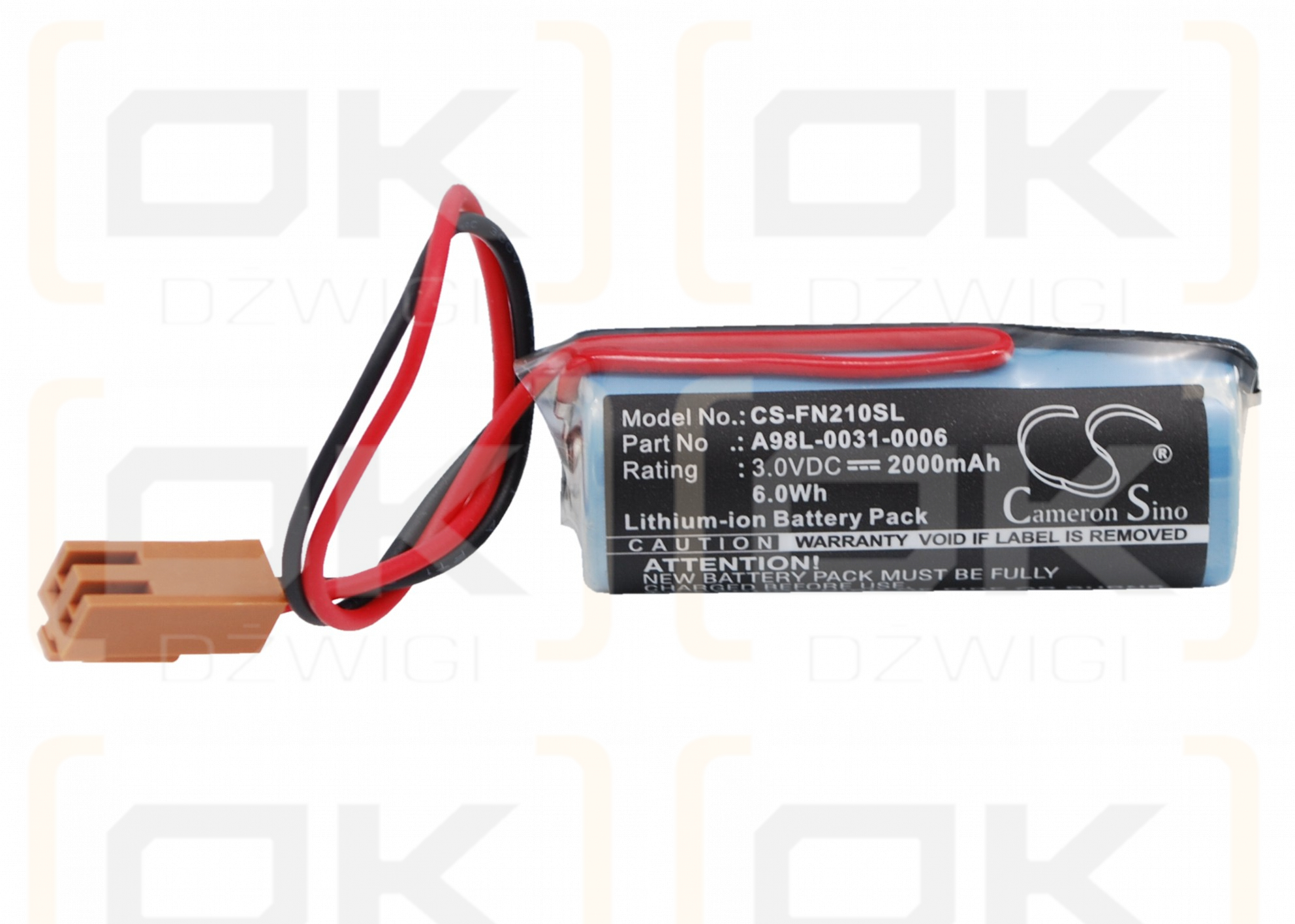 Martillo Cutler / 44A724534-001 2000mAh Li-MnO2 3.0V (Cameron Sino)