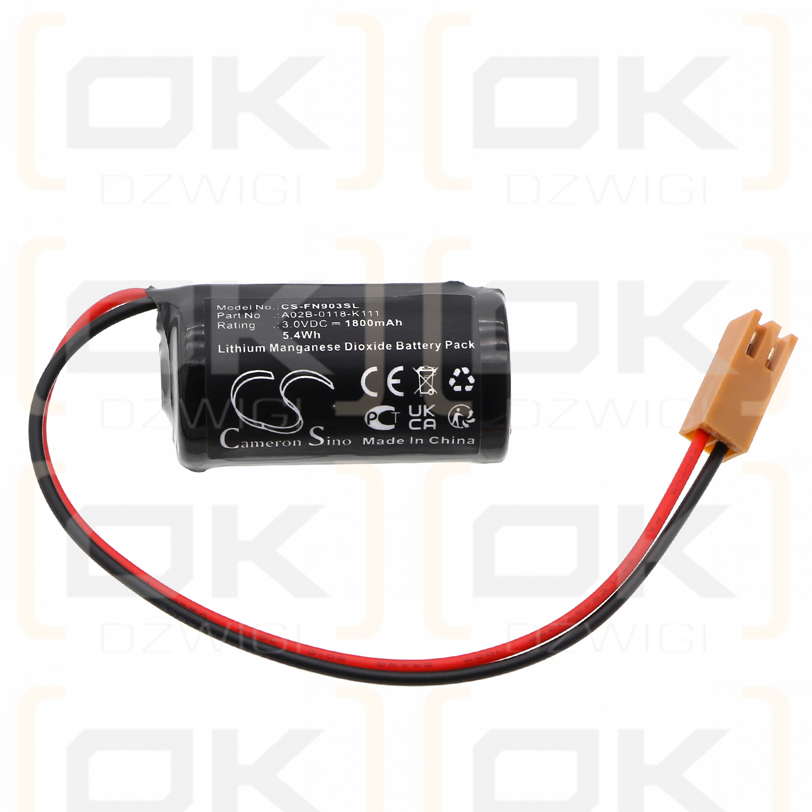 Cutler Hammer Fanuc 90-30 / A02B-0118-K111 1800mAh Li-MnO2 3.0V (Cameron Sino)