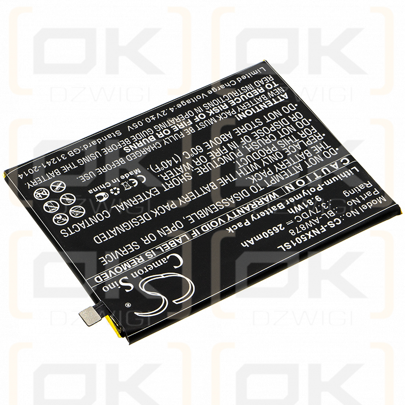 Infinix X5010 / BL-AW878 2650 mAh Li-Polymer 3,7 V (Cameron Sino)