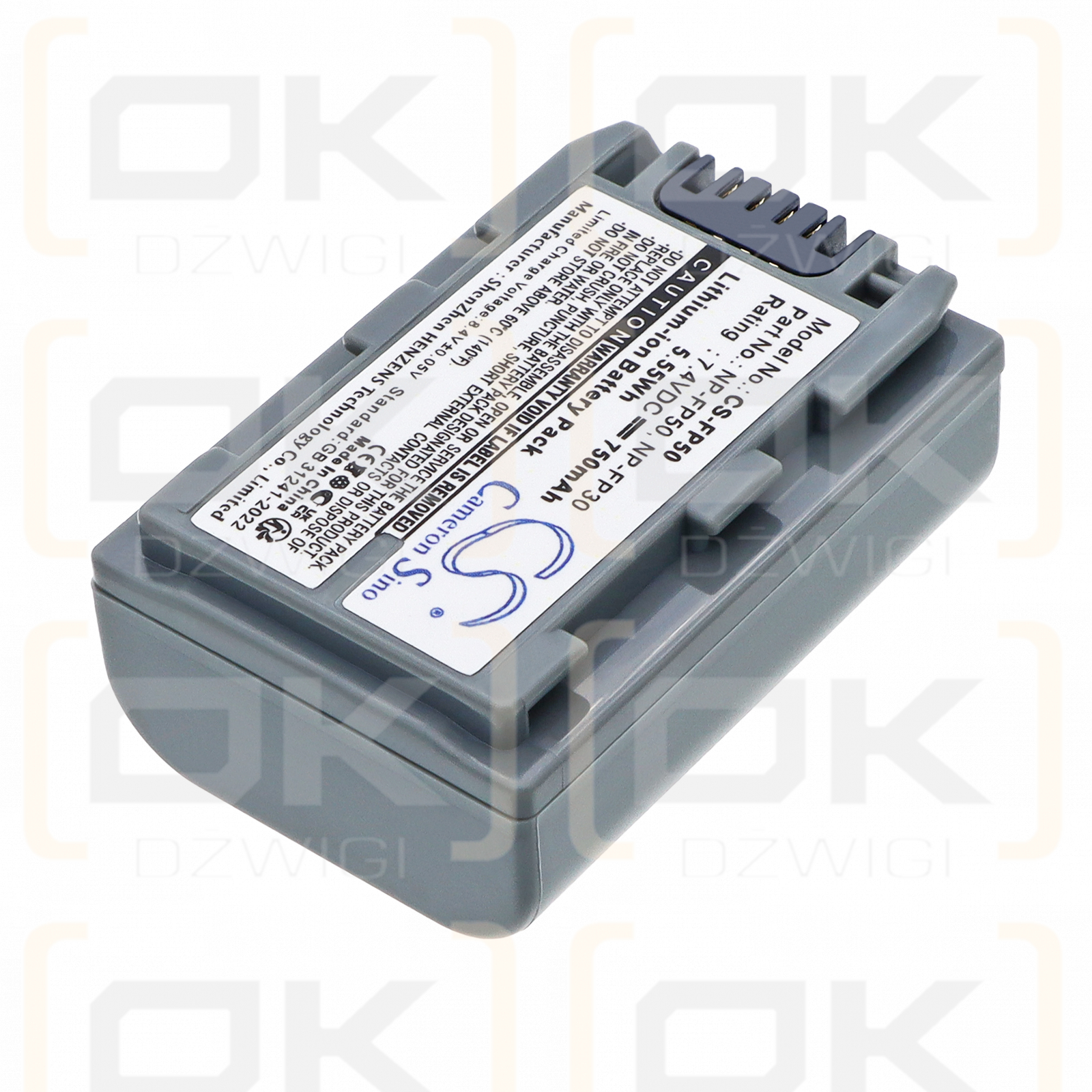 Sony DCR-DVD105 / NP-FP50 750 mAh Li-ion 7,4 V (Cameron Sino)