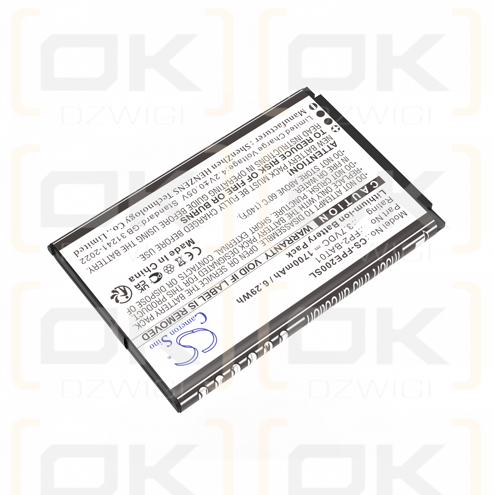 Fairphone Fairphone 2 / FP2-BAT01 1700 mAh Li-Ionen 3,7 V (Cameron Sino)