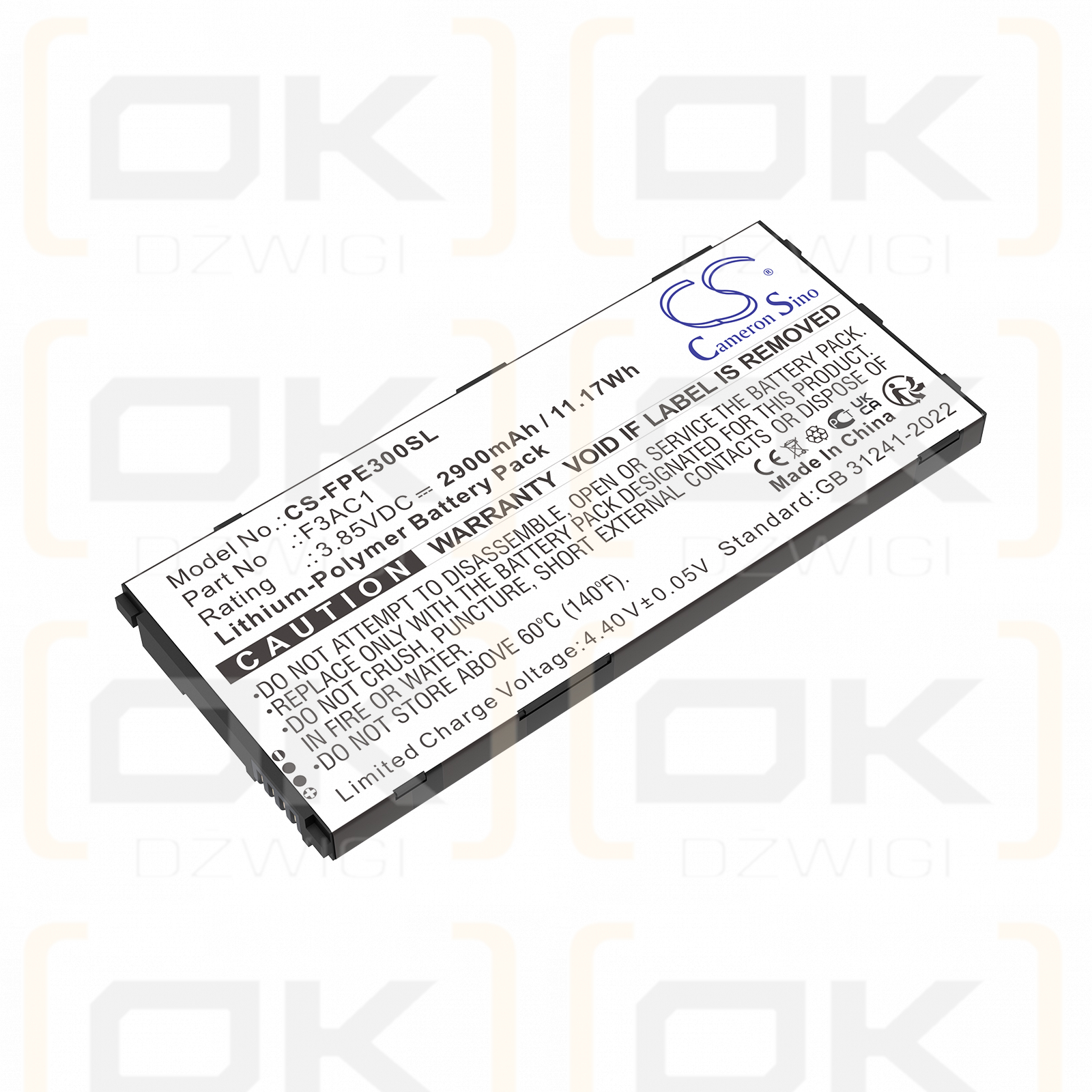 Fairphone Fairphone 3+ / F3AC1 2900 mAh Li-Polymer 3,85 V (Cameron Sino)