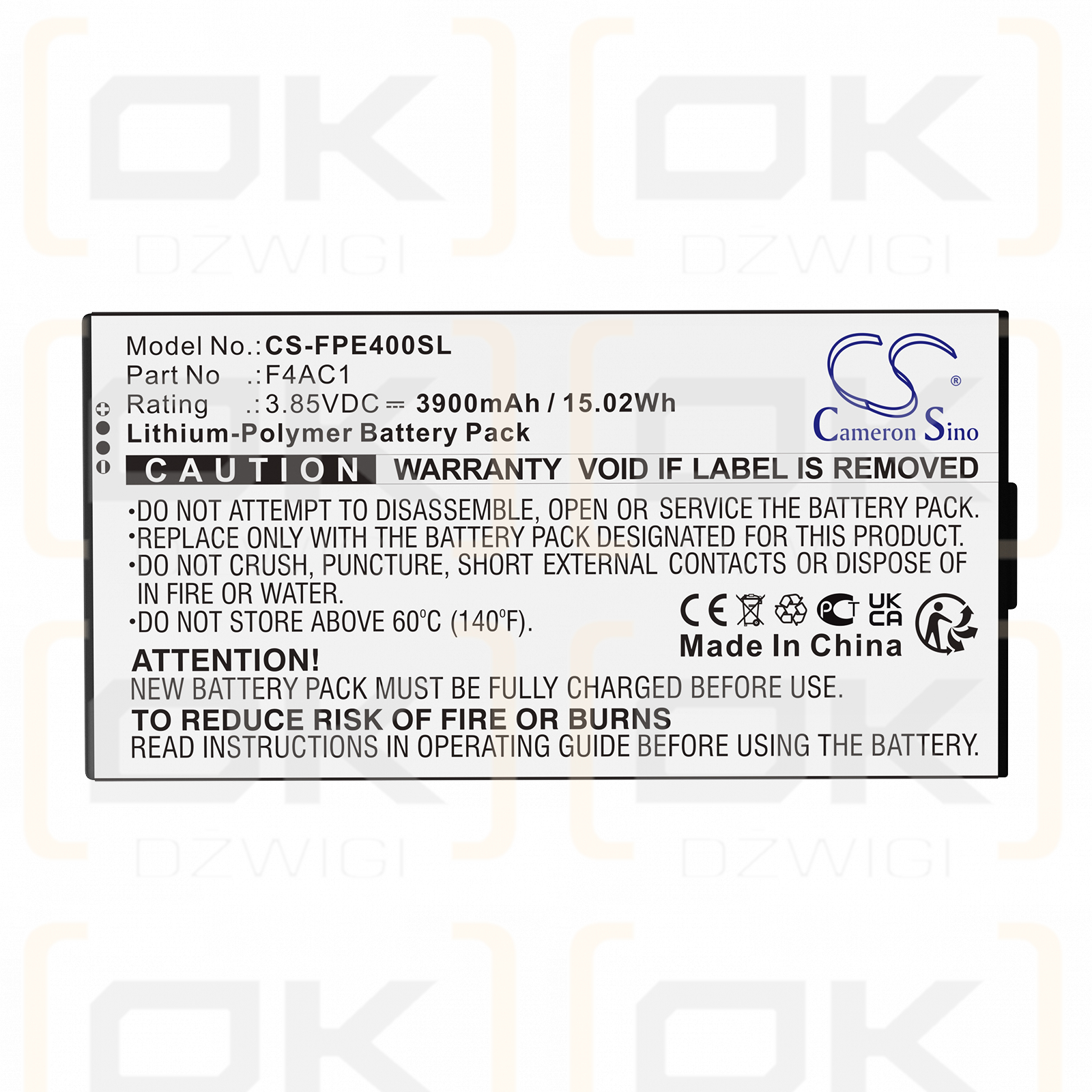 Fairphone Fairphone 4 / F4AC1 3900 мАч литий-полимерный 3,85 В (Cameron Sino)