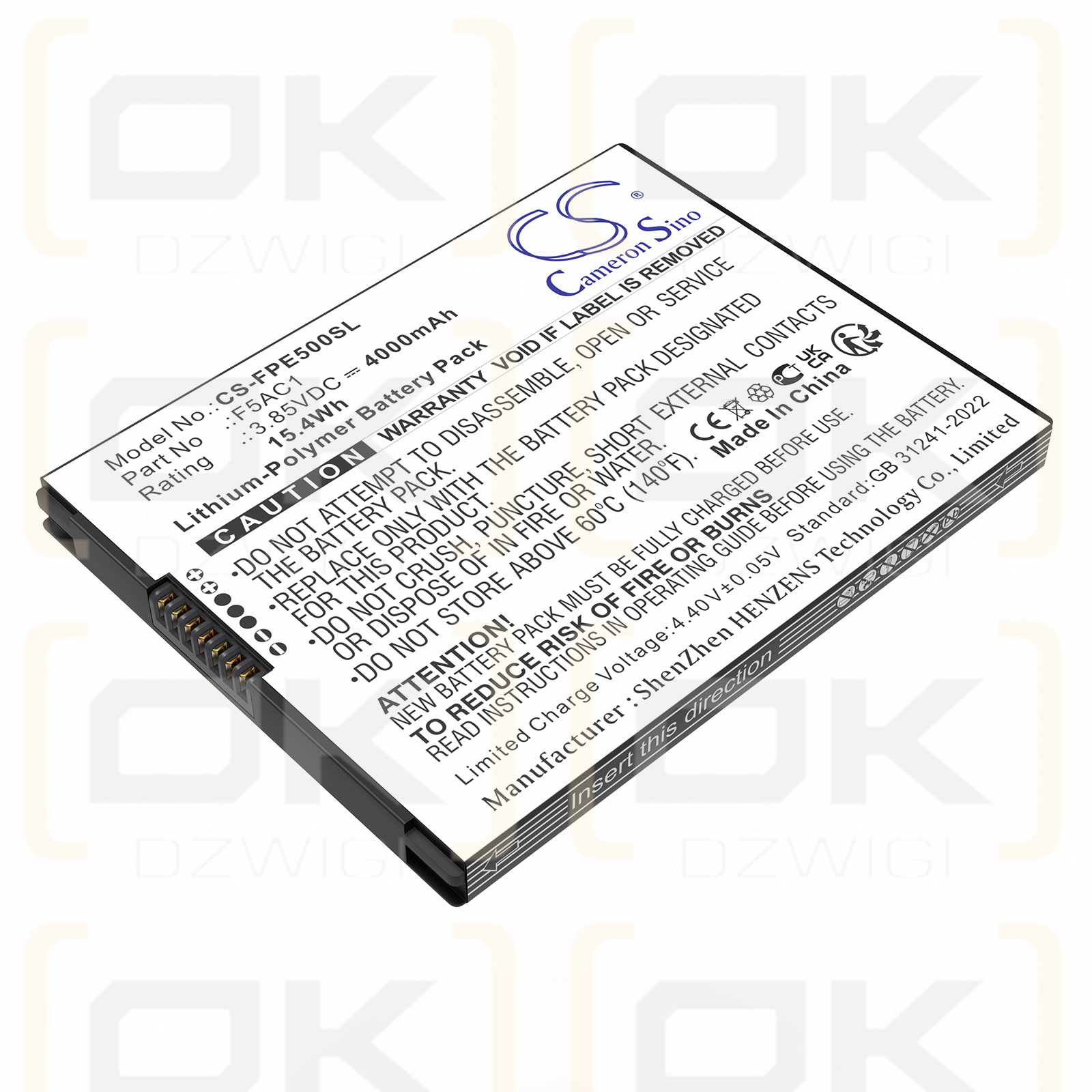 Fairphone Fairphone 5 / F5AC1 4000 mAh Li-Polymer 3.85 V (Cameron Sino)