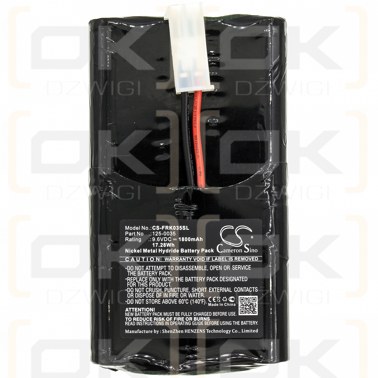 Franklin Grid C051 Celltron / 125-0035 1800mAh Ni-MH 9.6V (Cameron Sino)