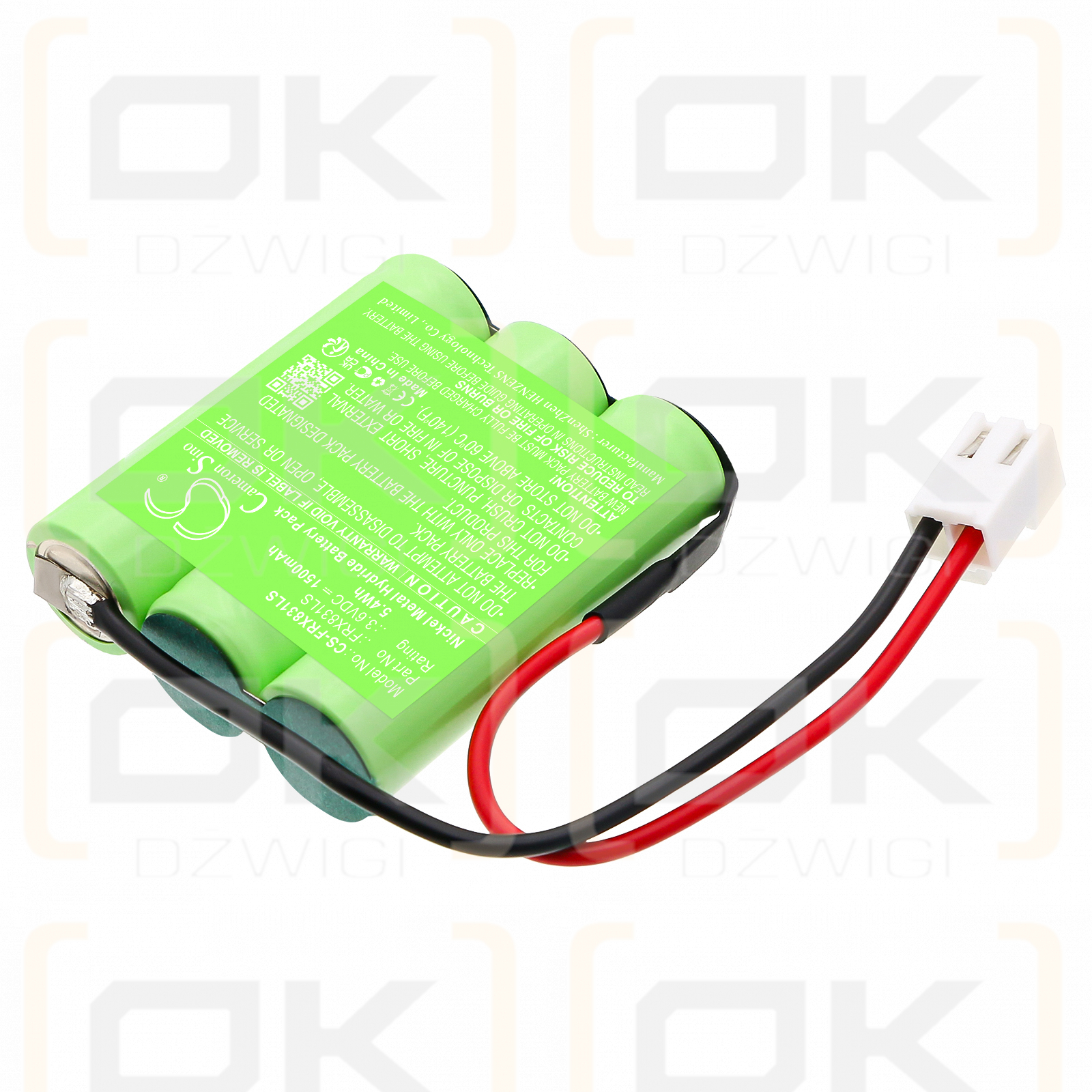  1500mAh Ni-MH 3.6V (Cameron Sino)