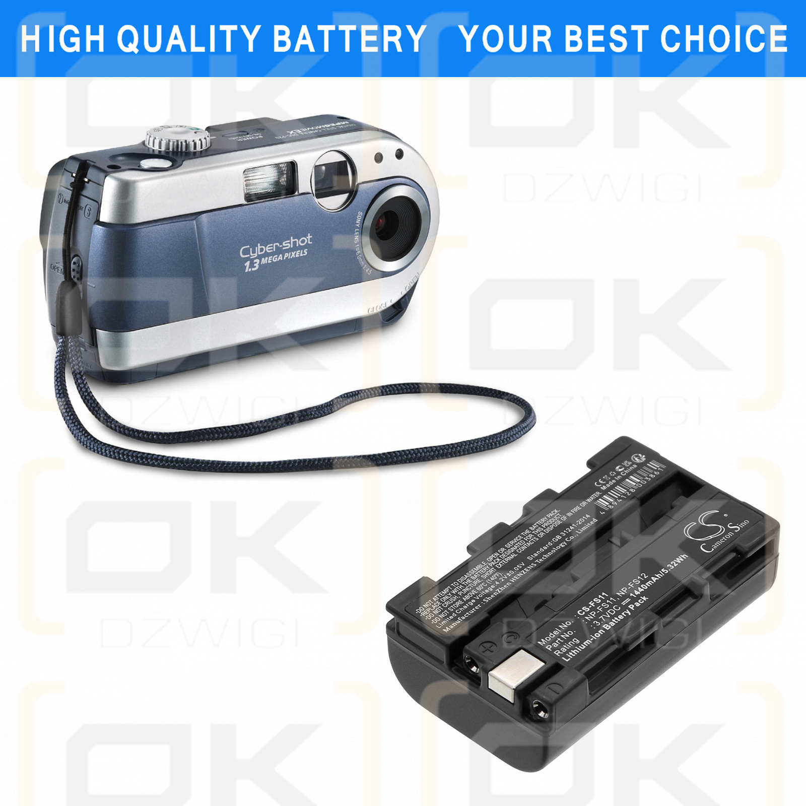 Sony DCR-PC4E / NP-F10 1440mAh Li-ion 3.7V (Cameron Sino)