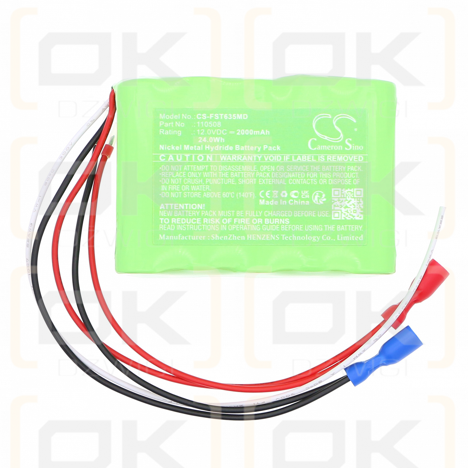 Fahl Suction Unit Tracheoport / 110508 2000mAh Ni-MH 12.0V (Cameron Sino)