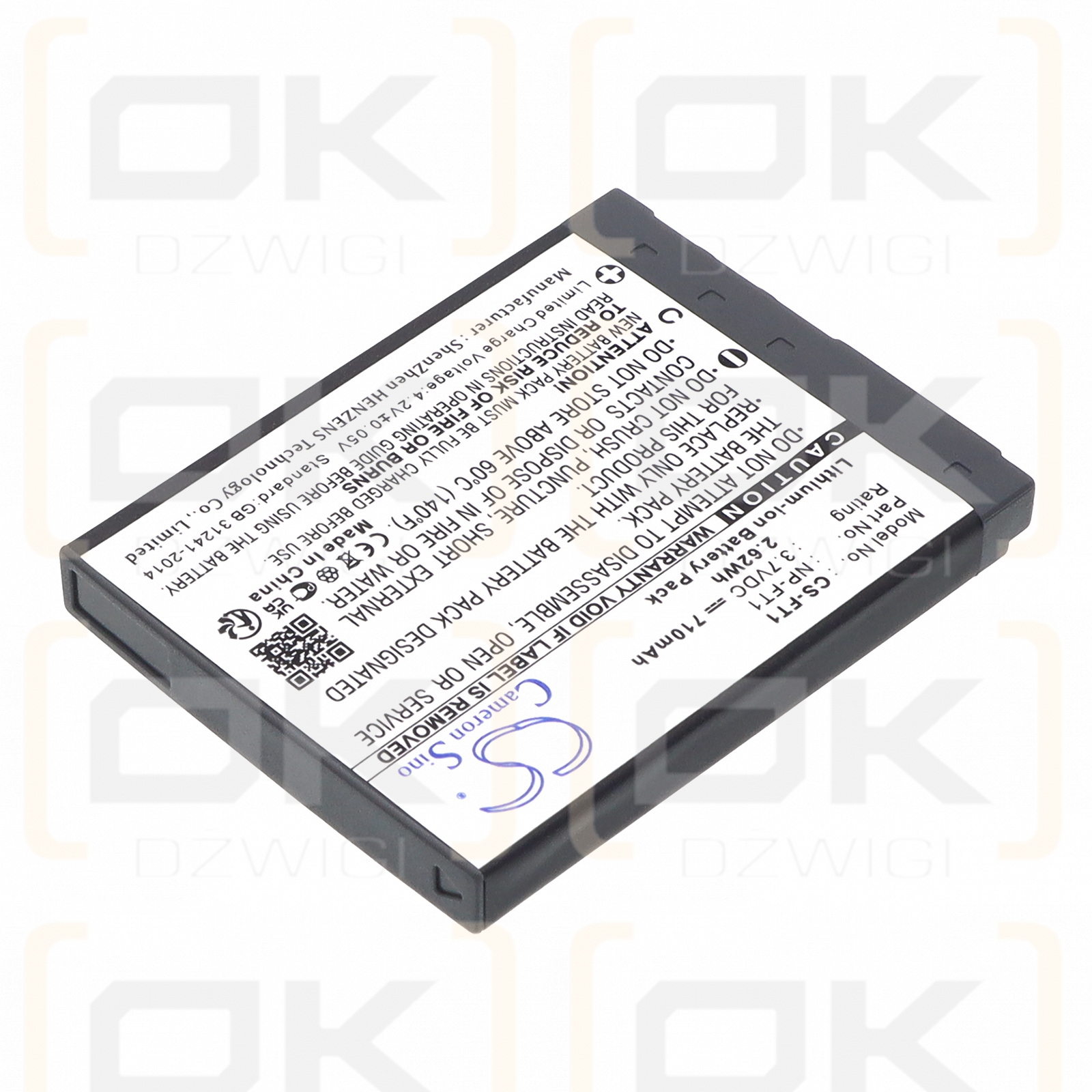 Sony Cyber-shot DSC-T5 / NP-FT1 710 mAh Li-ion 3.7 V (Cameron Sino)