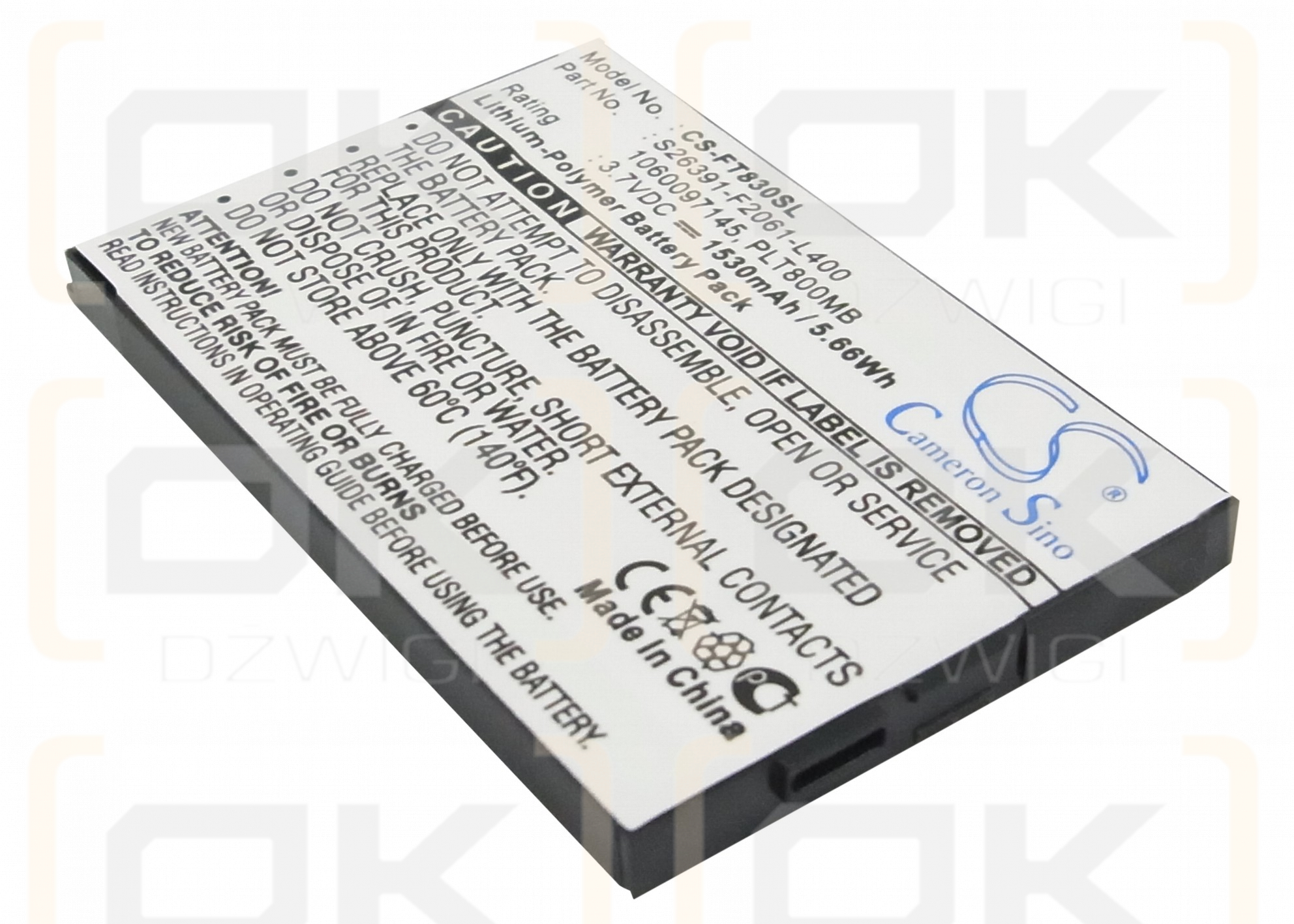 Fujitsu Loox T830 / S26391-F2061-L400 1530mAh Li-Polymer 3.7V (Cameron Sino)