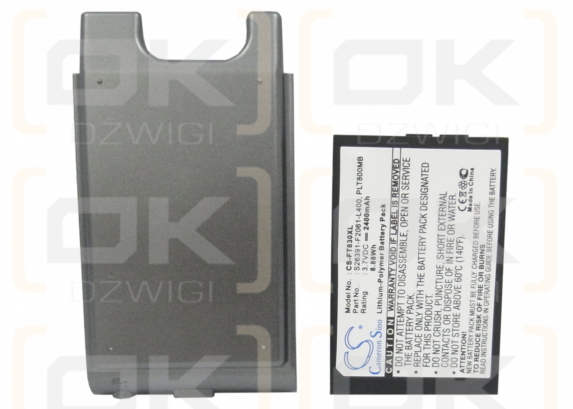 Fujitsu Loox T830 / S26391-F2061-L400 2400mAh Li-Polymer 3.7V (Cameron Sino)