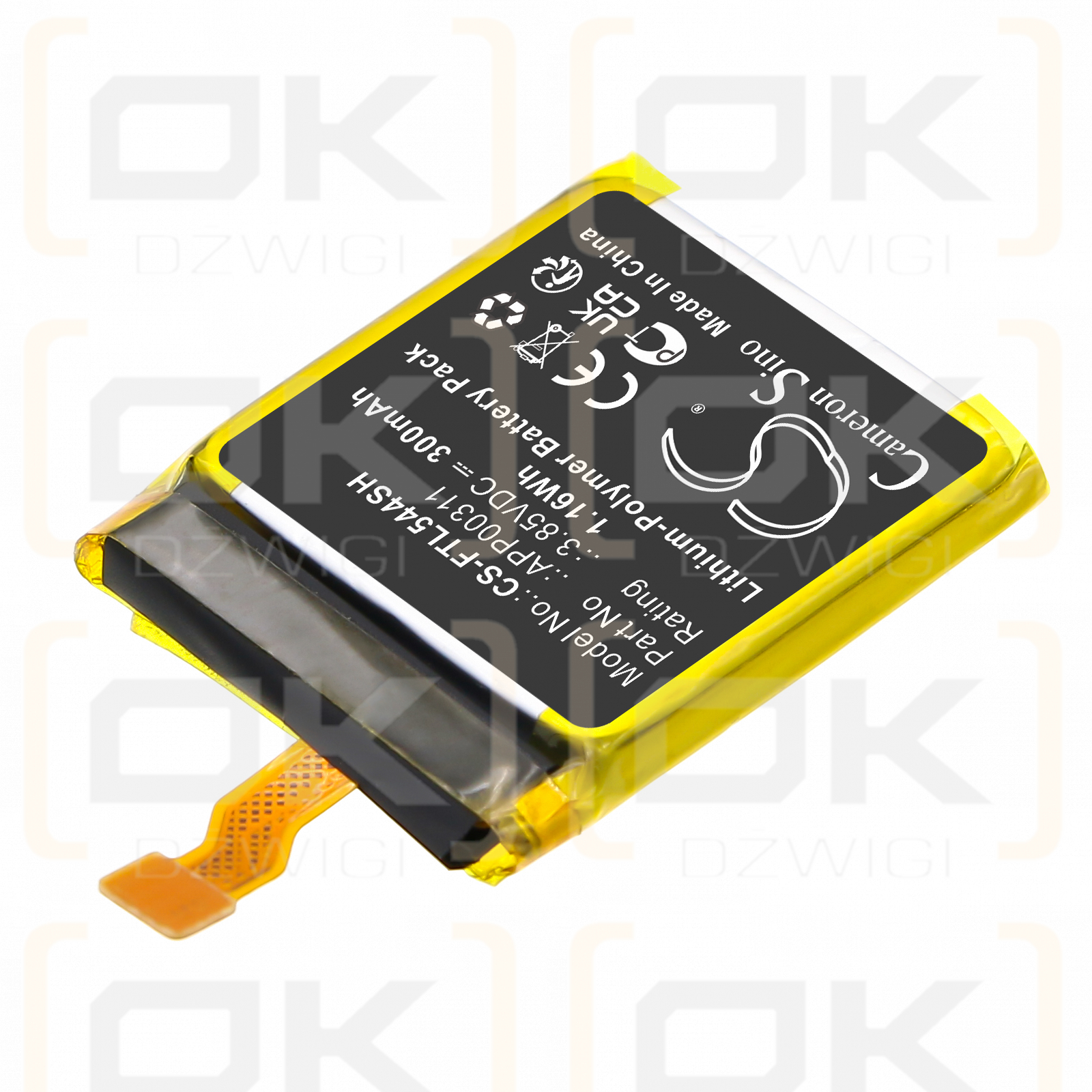 FOSSIL Gen 5E 44mm / APP00311 300mAh Li-Polymer 3.85V (Cameron Sino)
