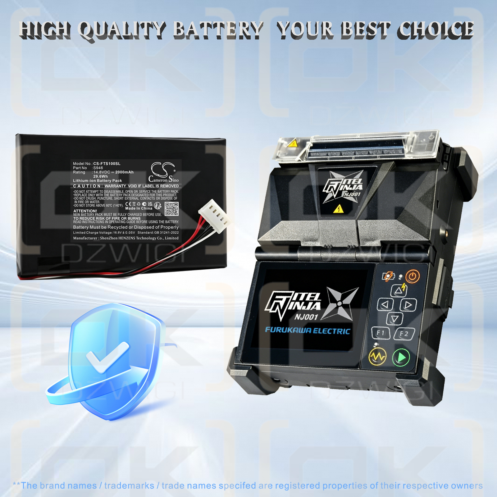 Bateria zamienna do Fitel  NJ001 / S946 2000 mAh Li-ion 14.8 V (Cameron Sino)