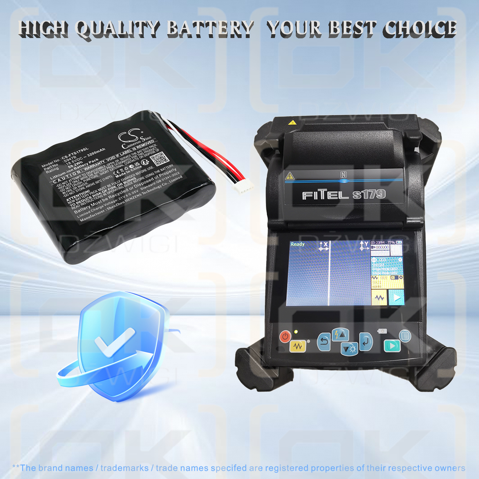 Bateria zamienna do Fitel S179 Fusion splicer Welding Splicer / S947B 3200 mAh Li-ion 18.5 V (Cameron Sino)