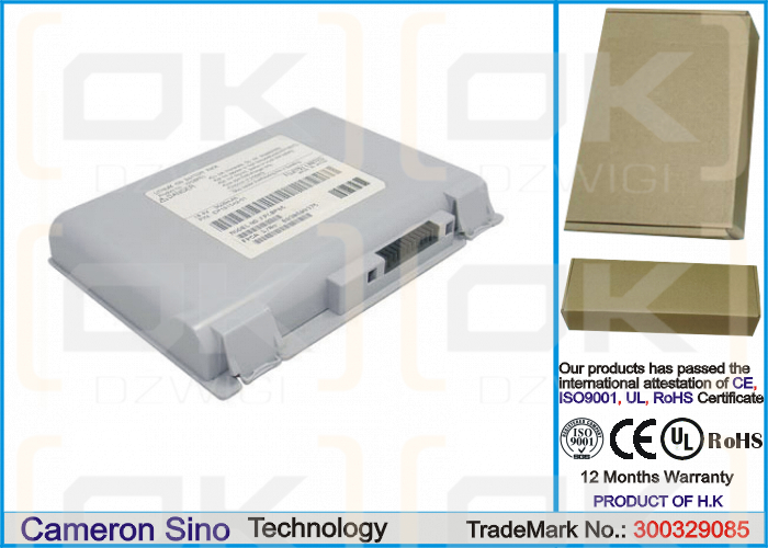 Replacement Battery for Fujitsu LifeBook P250 / FPCBP65 4400 mAh Li-ion 14.4 V (Cameron Sino)