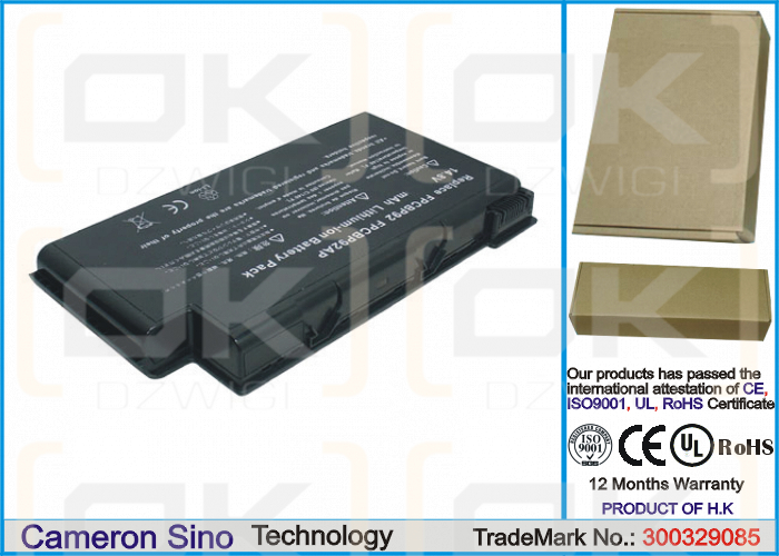 Fujitsu LifeBook N6220 / FPCBP105 6600 mAh Li-Ion 14,8 V (Cameron Sino)