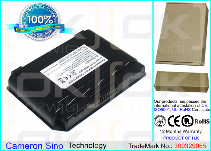 Fujitsu Lifebook A3210 / FPCBP160 4400 mAh Li-ion 10.8 V (Cameron Sino)