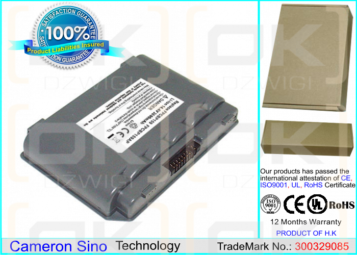 Fujitsu LifeBook A3120 / FPCBP159 2200 mAh Li-Ion 14,4 V (Cameron Sino)