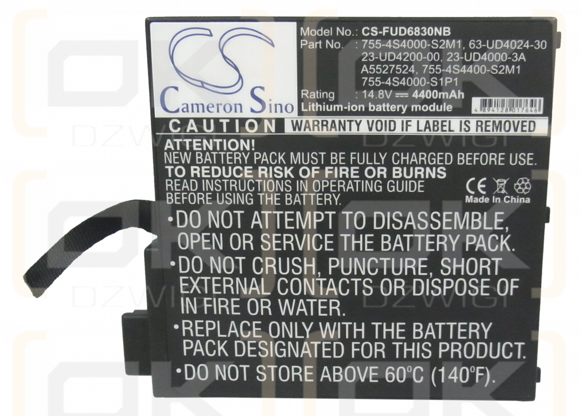 Fujitsu Amilo L-6825 / 23-UD4000-3A 4400 mAh Li-ion 14.8 V (Cameron Sino)