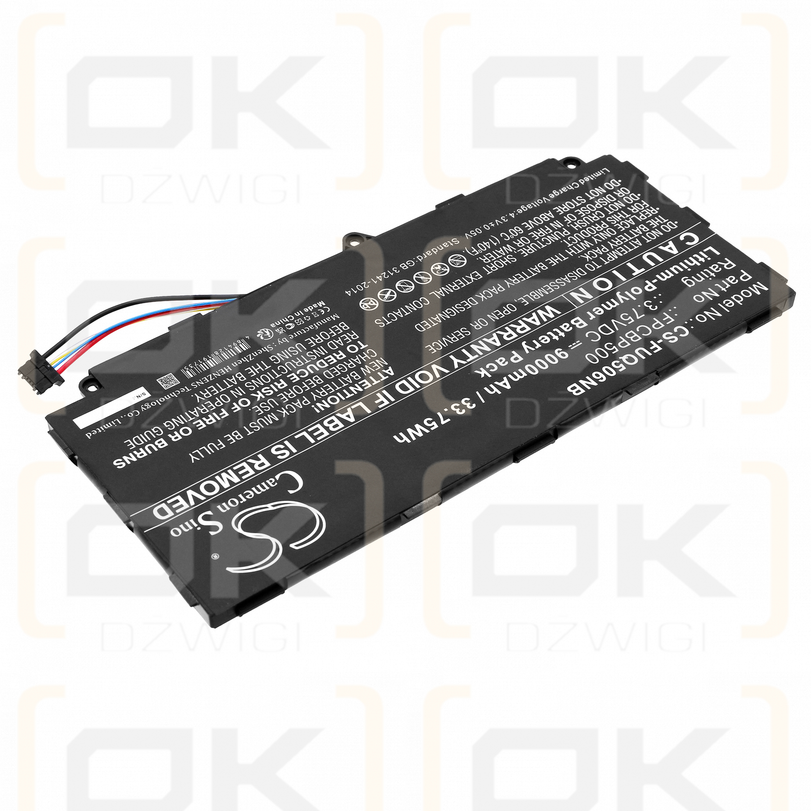 Fujitsu Arrows Tab Q507 / FPB0327 9000mAh Li-Polymer 3.75V (Cameron Sino)