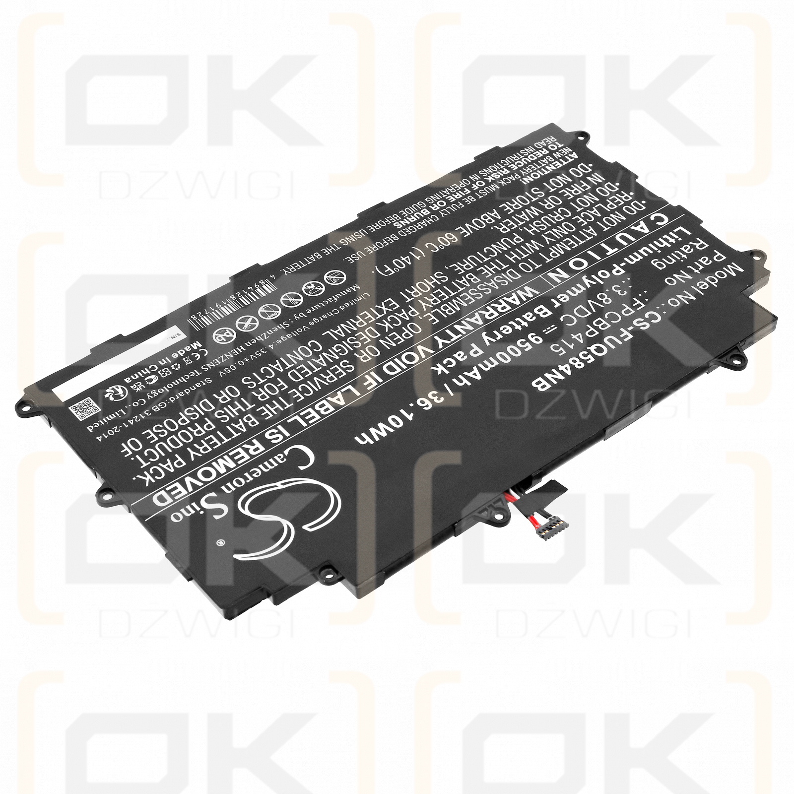 Fujitsu Stylistic Q584 / CP678530-01 9500mAh Li-Polymer 3.8V (Cameron Sino)