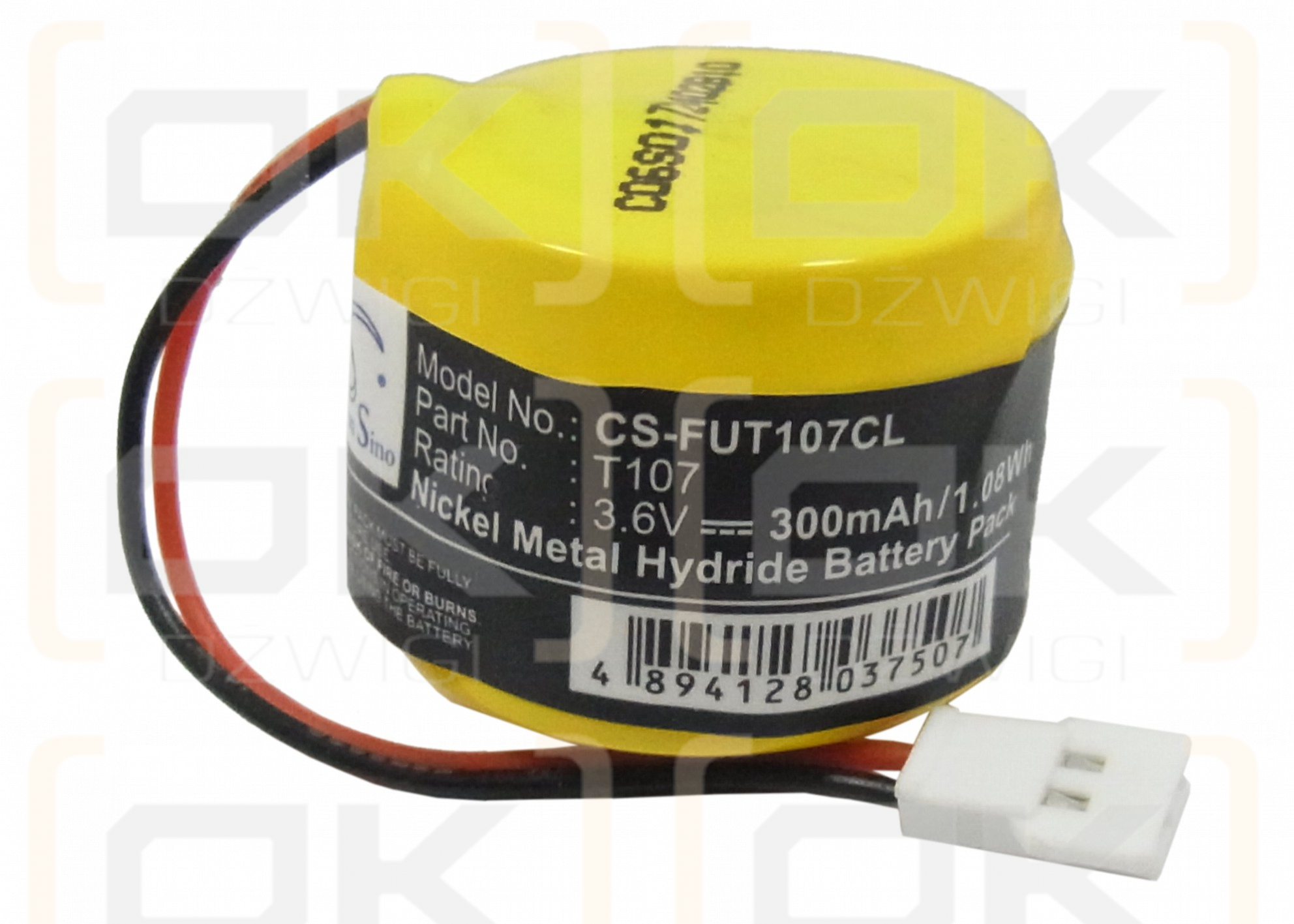 GP/T107 300mAh Ni-MH 3,6V (Cameron Sino)