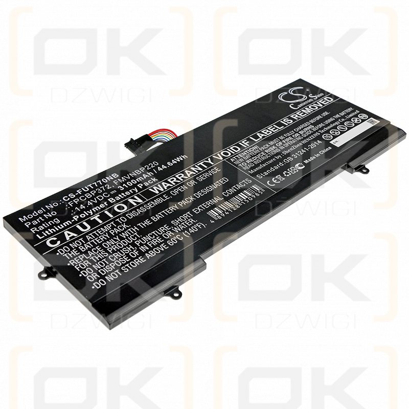 Fujitsu Lifebook U77 / FPCBP372 3100 mAh Li-Polymer 14,4 V (Cameron Sino)