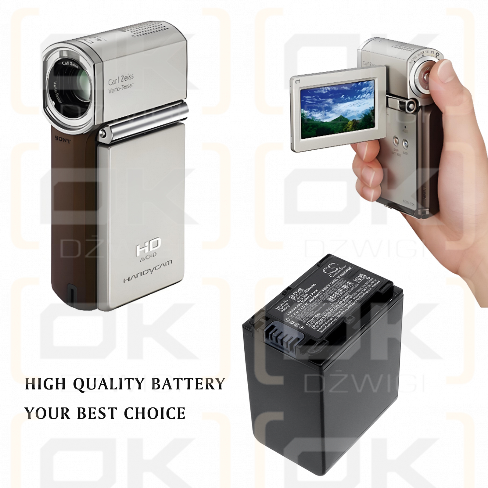 Sony HDR-XR150 / NP-FV100 2850 mAh Li-ion 7,4 V (Cameron Sino)