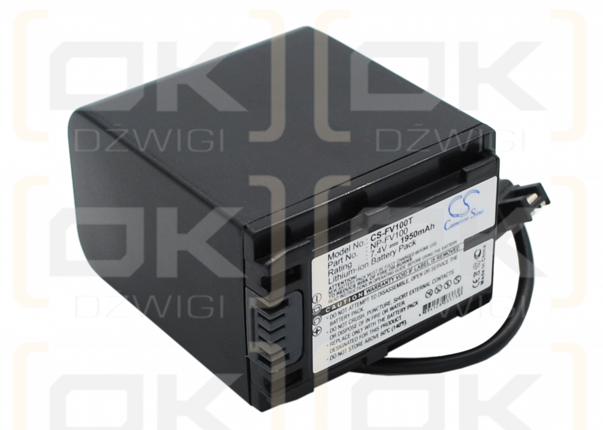 Sony HDR-CX110R / NP-FV100 1950 mAh Li-ion 7,4 V (Cameron Sino)