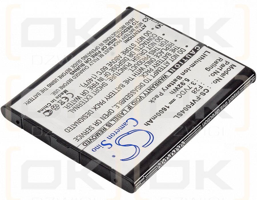 Fujitsu Arrows X F-02E / F28 1600mAh Li-ion 3.7V (Cameron Sino)