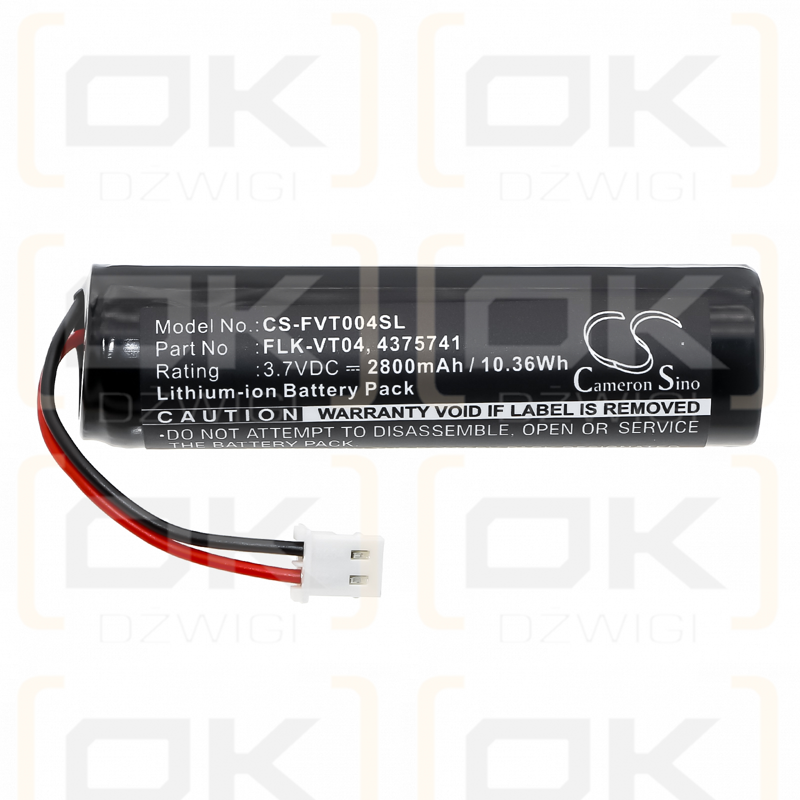 Fluke VT04 IR Thermometer / FLK-VT04 2800mAh Li-ion 3.7V (Cameron Sino)