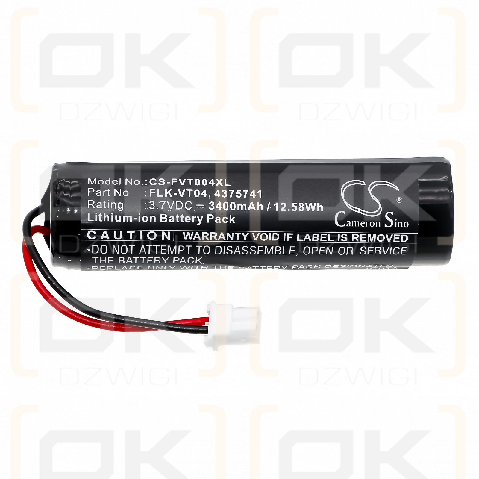 Fluke VT04 IR Thermometer / FLK-VT04 3400mAh Li-ion 3.7V (Cameron Sino)