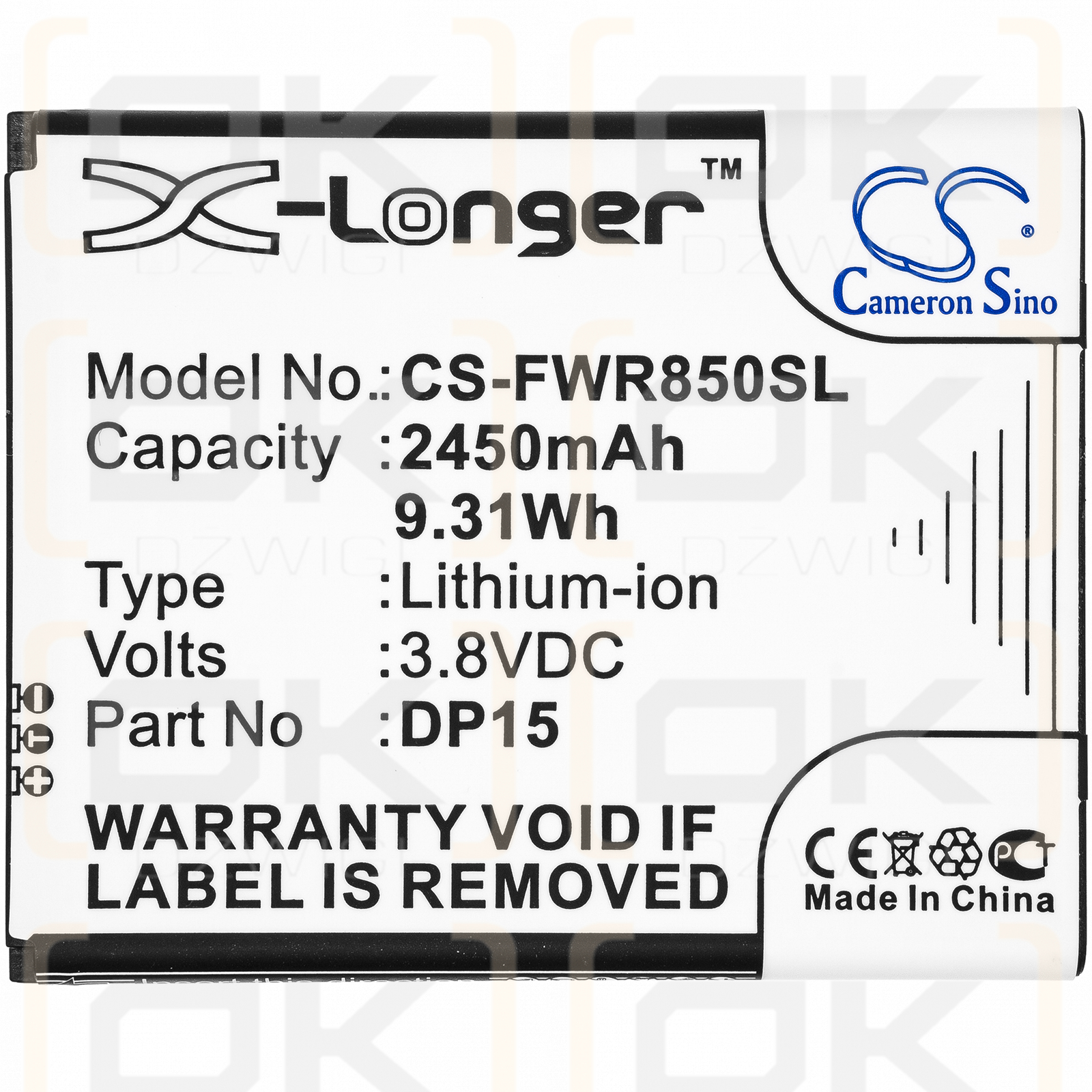 Franklin Wireless R871 / DP15 2450 mAh Li-Ion 3,8 V (Cameron Sino)