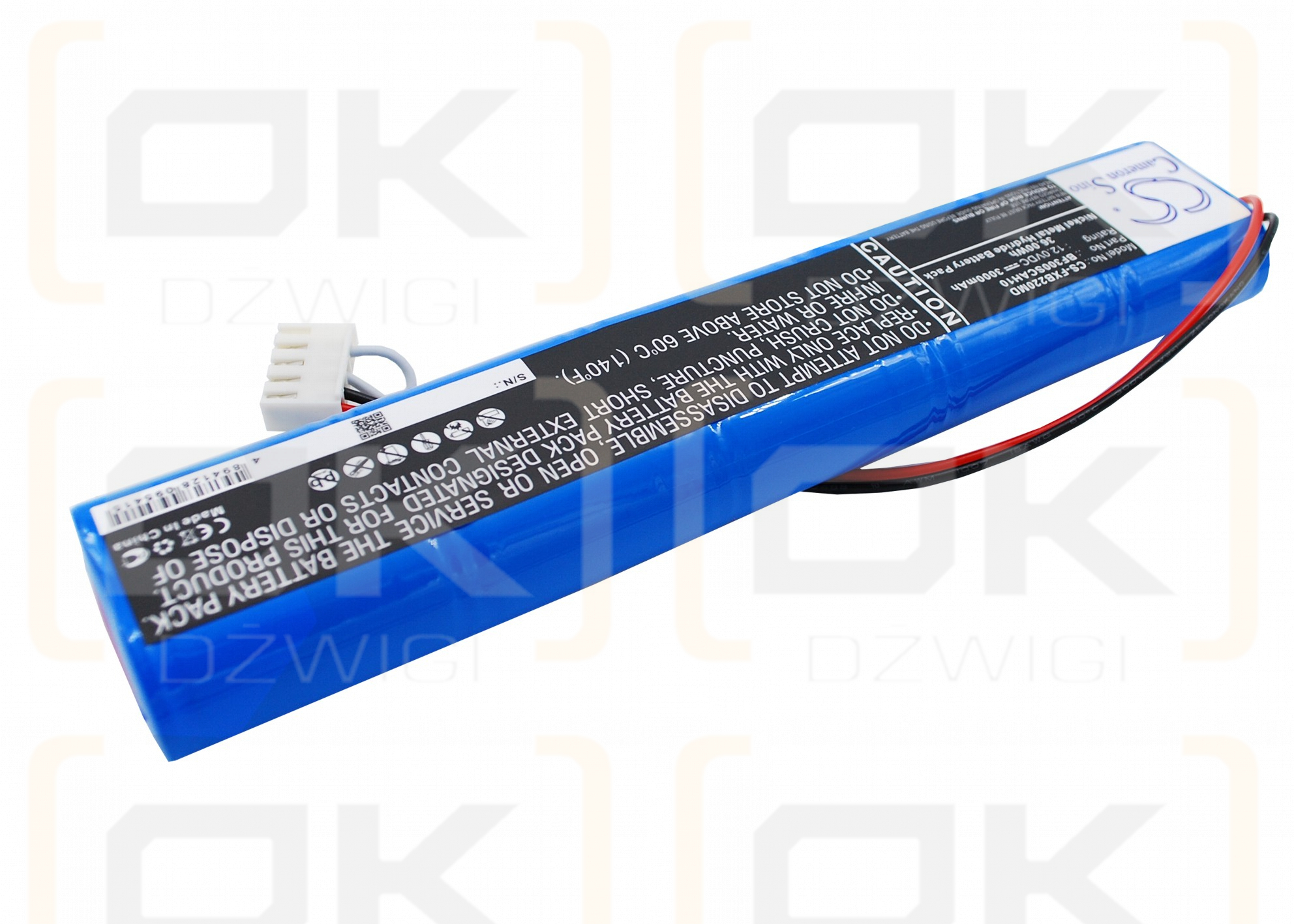 Fukuda FCP-2201 / BF300SCAH10 3000 mAh Ni-MH 12,0 V (Cameron Sino)