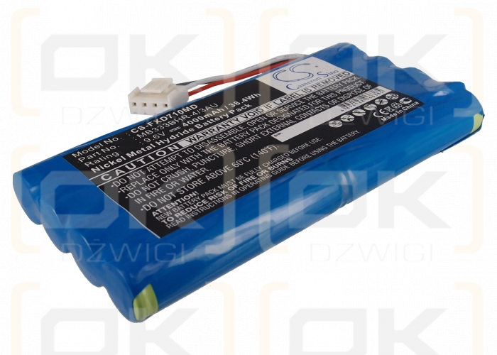 Fukuda Denshi CardiMax FX-7102 / MB333BHR-4/3AU 4000mAh Ni-MH 9.6V (Cameron Sino)