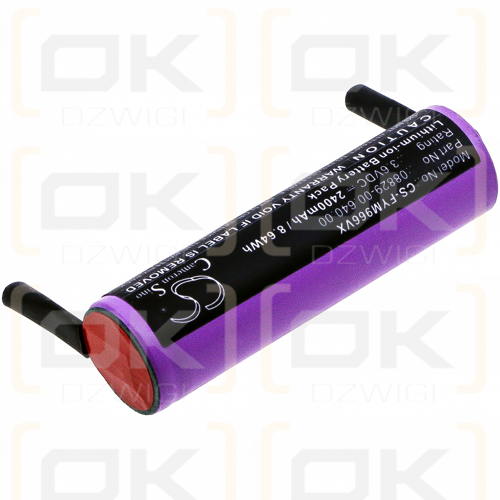 Flymo 9668616-01 / 08829-00.640.00 2400 mAh Li-Ion 3,6 V (Cameron Sino)