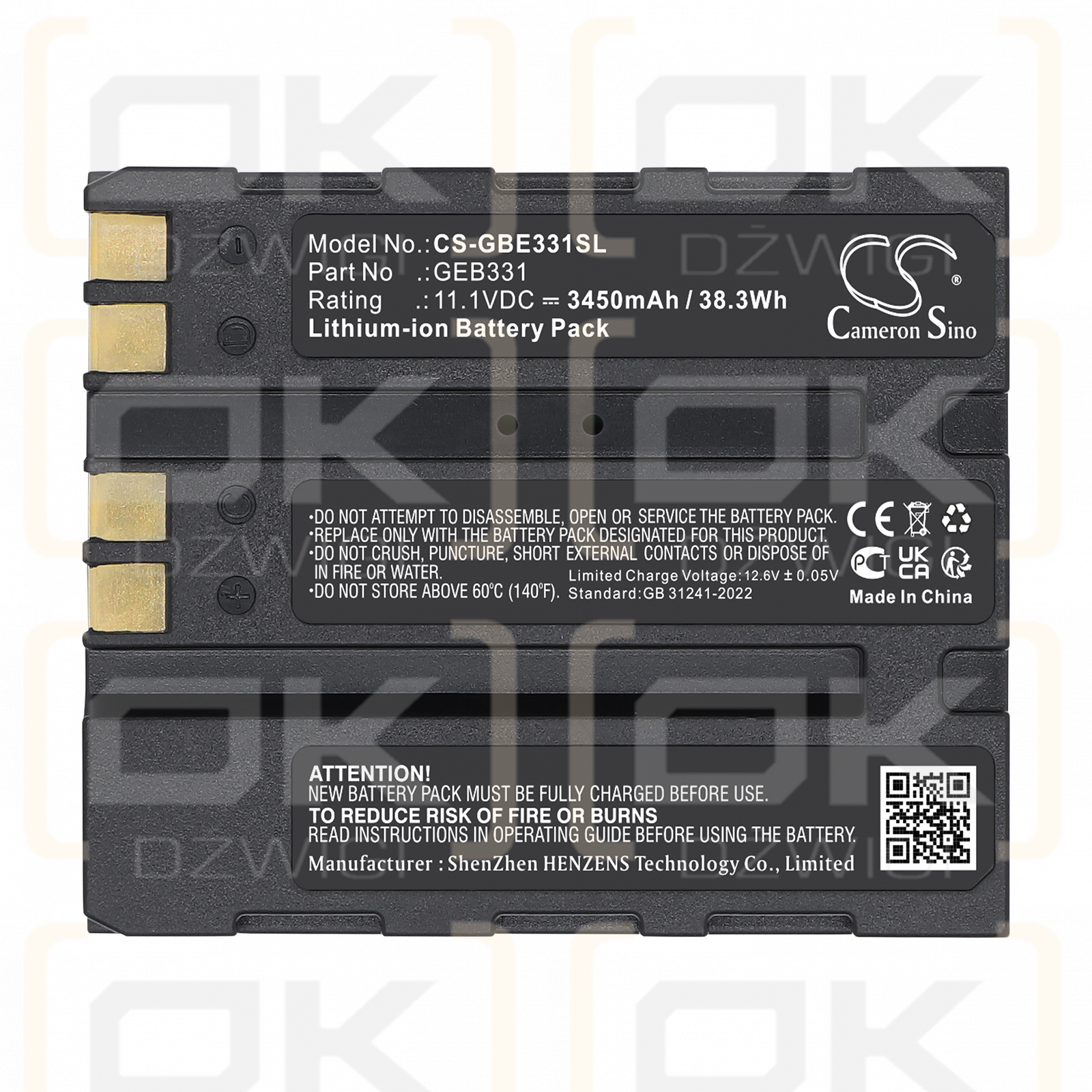 Leica iCG70 GNSS antennas / 799190 3450 mAh Li-ion 11.1 V (Cameron Sino)