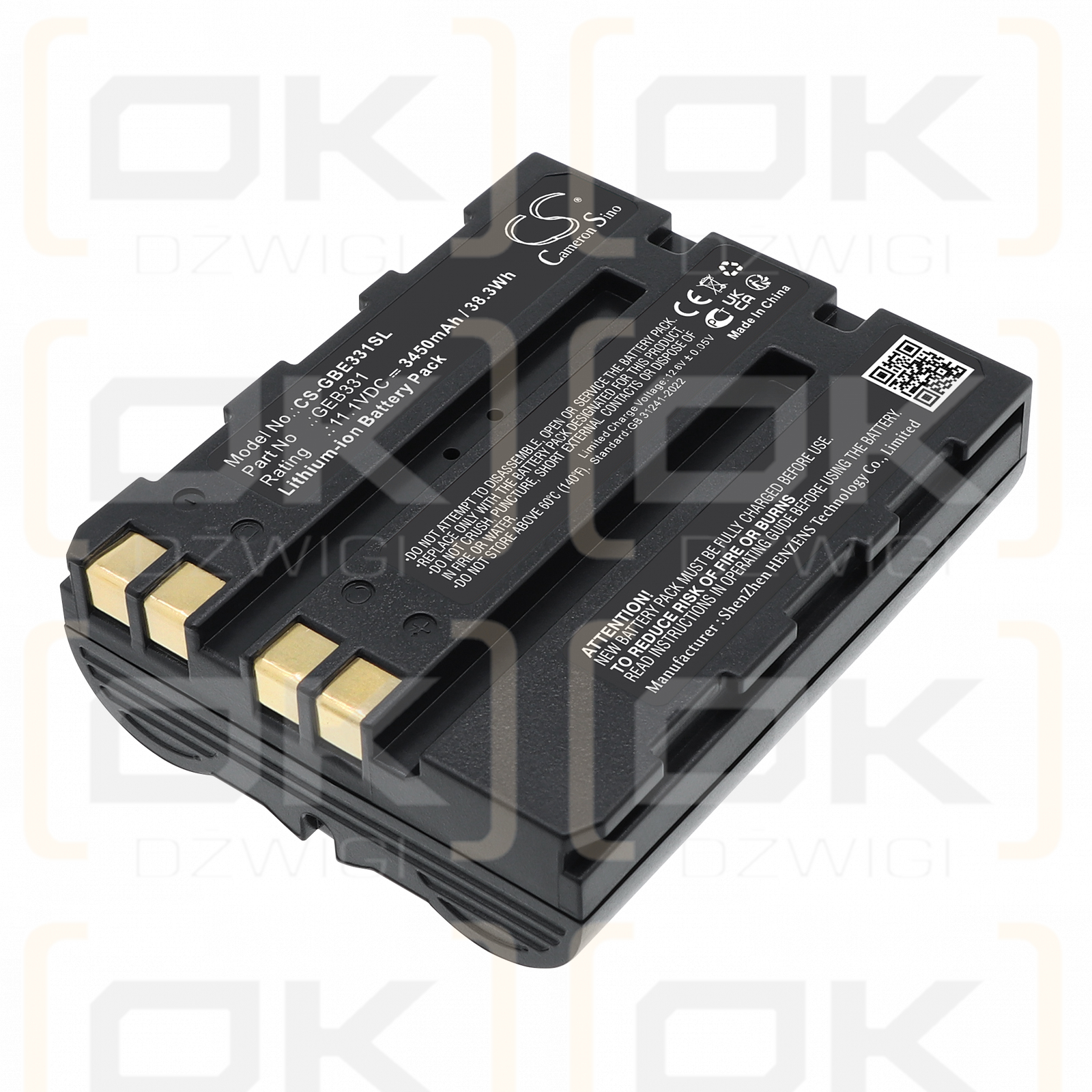 Leica iCG70 GNSS antennas / 799190 3450 mAh Li-ion 11.1 V (Cameron Sino)