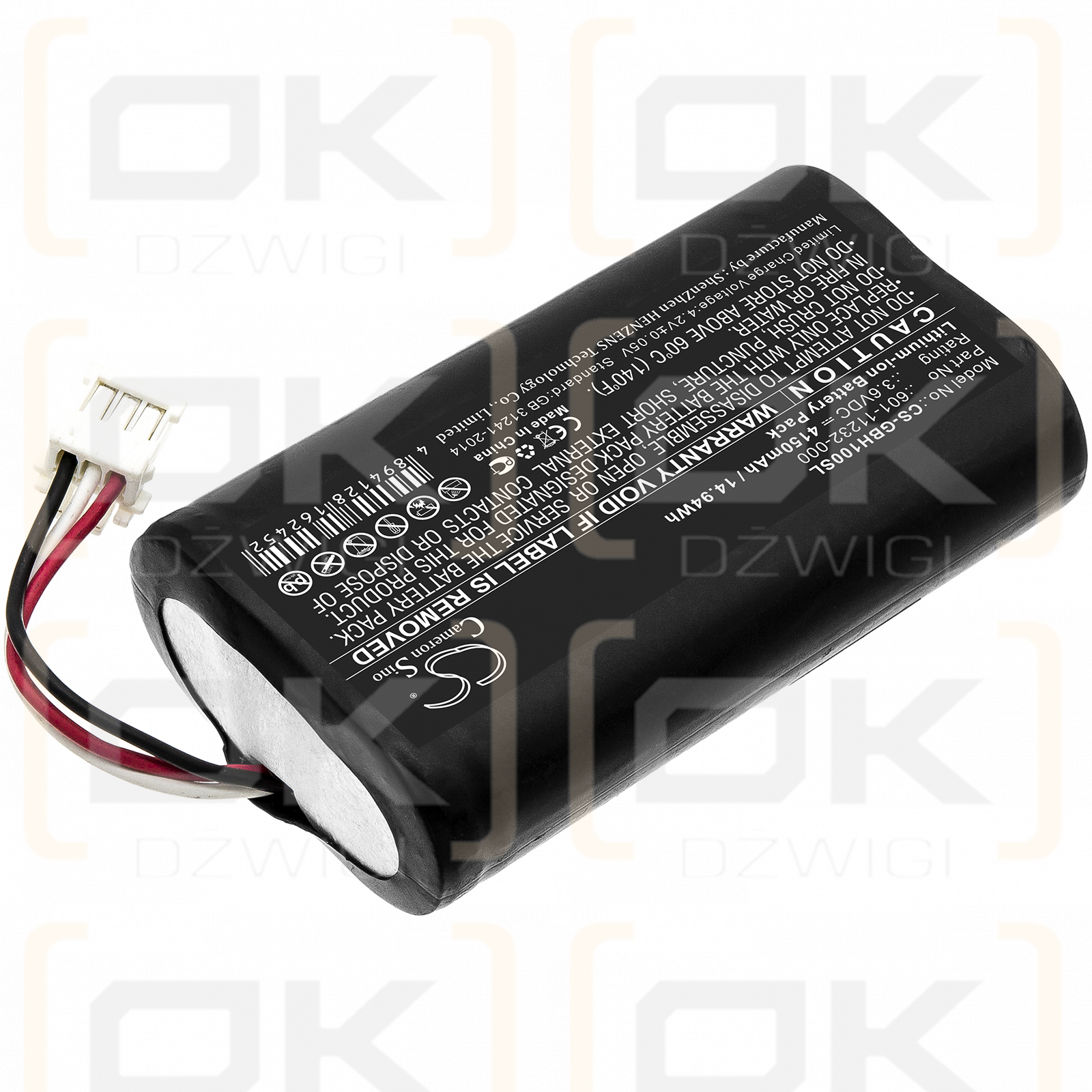 Gopro KWBH1 / 601-11232-000 4150 mAh Li-Ion 3,6 V (Cameron Sino)