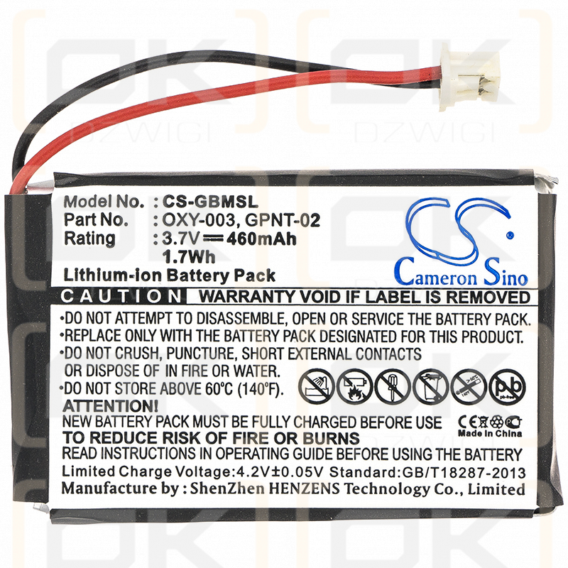 Nintendo OXY-001 / OXY-003 460mAh Li-Polymer 3.7V (Cameron Sino)