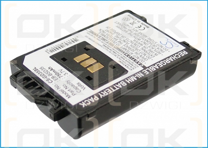 Batería de repuesto para Panasonic GD35 / EB-BSD35 750mAh Ni-MH 3.6V (Cameron Sino)