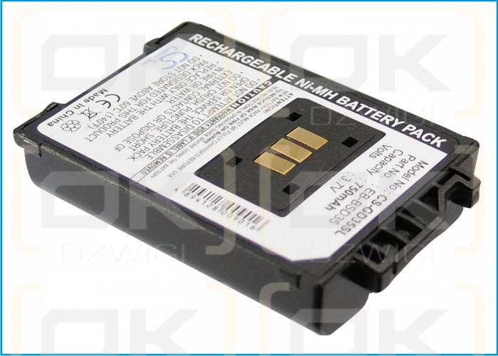 Batería de repuesto para Panasonic GD35 / EB-BSD35 750mAh Ni-MH 3.6V (Cameron Sino)