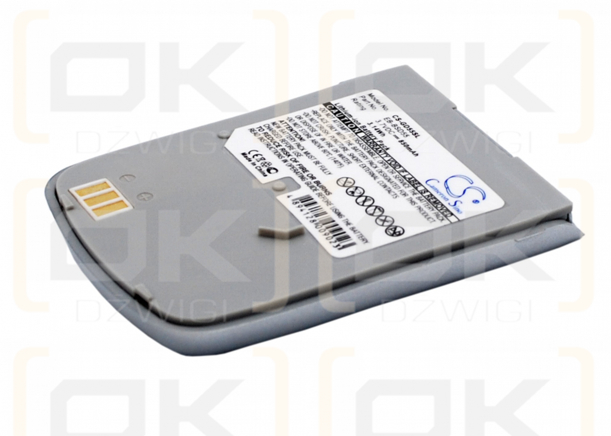 Batería de repuesto para Panasonic EB-BSD55 / EB-BSD55 850 mAh Li-ion 3.7 V (Cameron Sino)