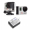 GoPro HD Hero3+ Black Edition / AHDBT-201, 1180 мАч, литий-ионный аккумулятор, 3,7 В (Cameron Sino)